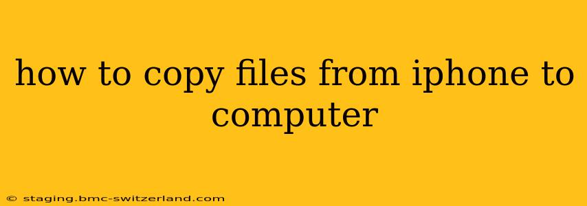 how to copy files from iphone to computer