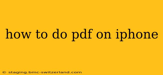 how to do pdf on iphone