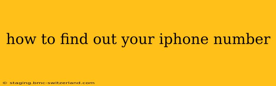 how to find out your iphone number