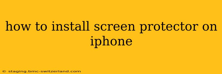 how to install screen protector on iphone