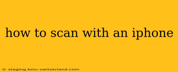 how to scan with an iphone