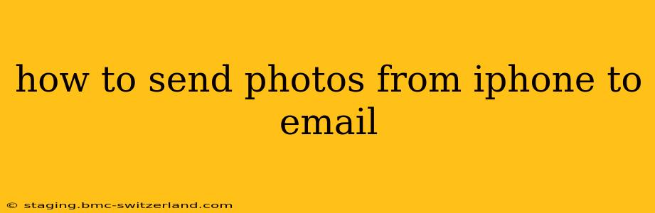 how to send photos from iphone to email