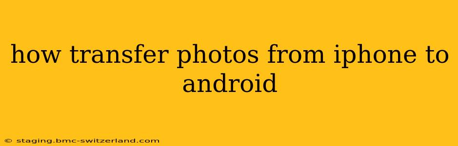 how transfer photos from iphone to android