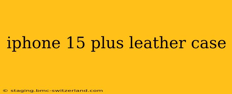 iphone 15 plus leather case