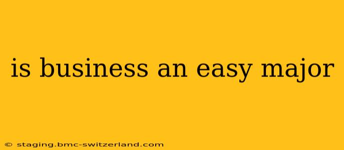 is business an easy major