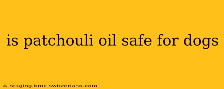 is patchouli oil safe for dogs