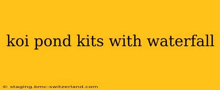 koi pond kits with waterfall