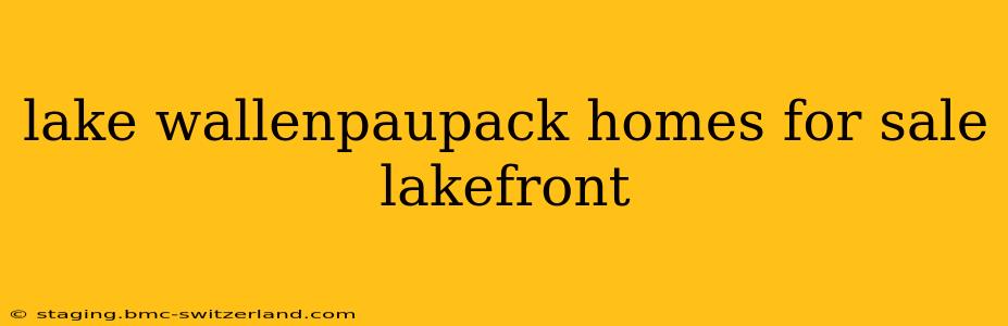 lake wallenpaupack homes for sale lakefront