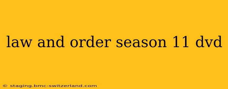 law and order season 11 dvd