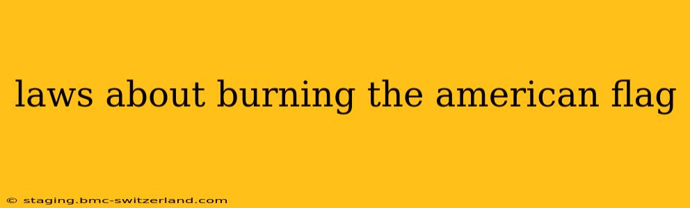 laws about burning the american flag