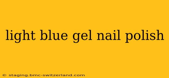 light blue gel nail polish