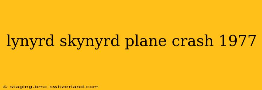 lynyrd skynyrd plane crash 1977