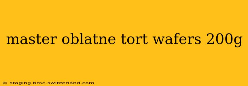 master oblatne tort wafers 200g