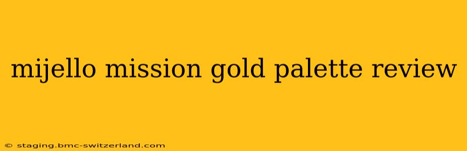 mijello mission gold palette review