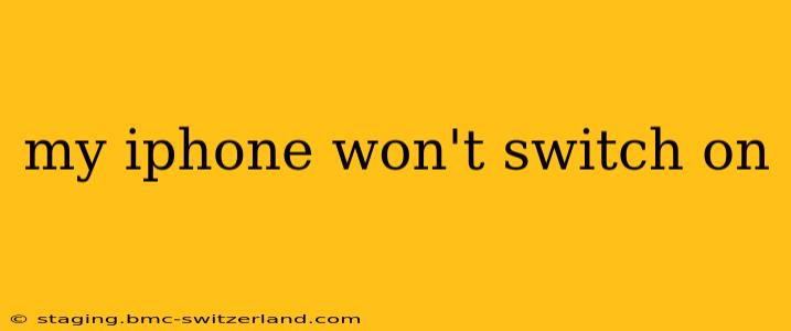 my iphone won't switch on