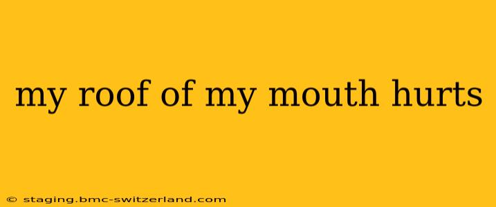 my roof of my mouth hurts