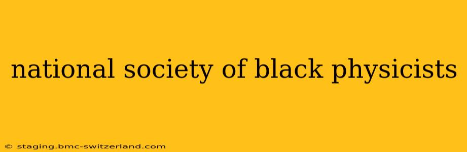 national society of black physicists