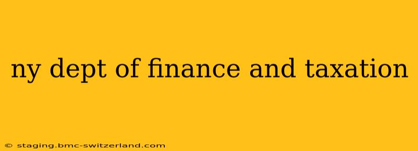 ny dept of finance and taxation