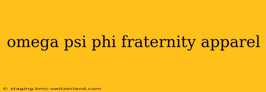 omega psi phi fraternity apparel