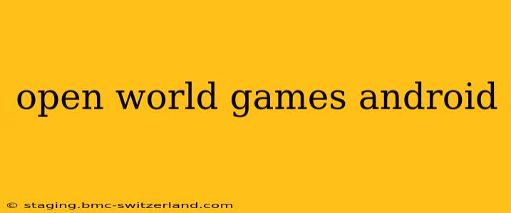 open world games android