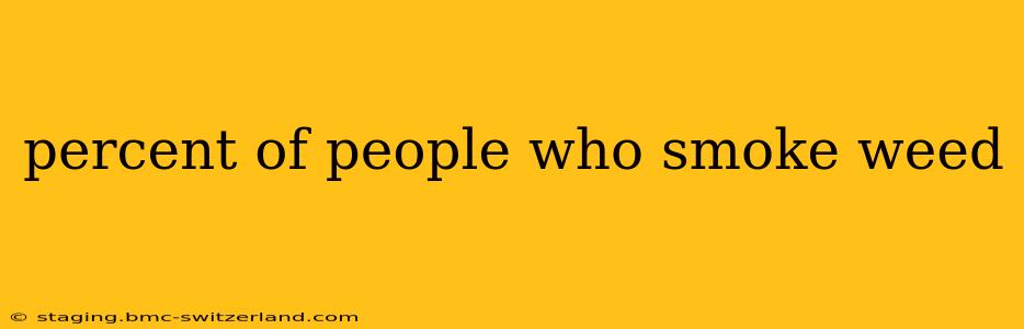 percent of people who smoke weed