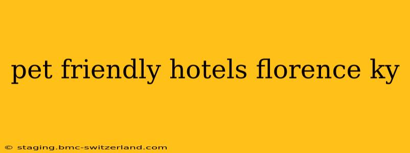 pet friendly hotels florence ky