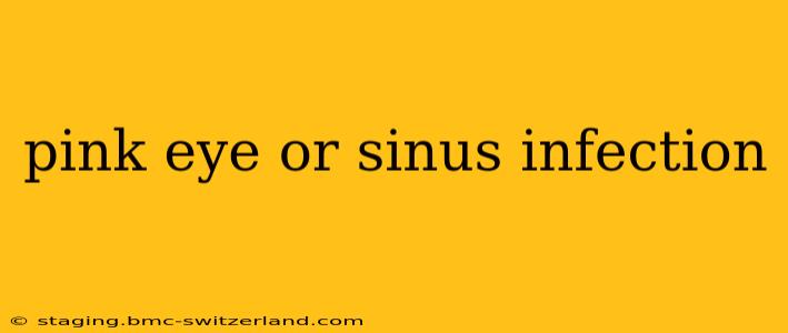 pink eye or sinus infection