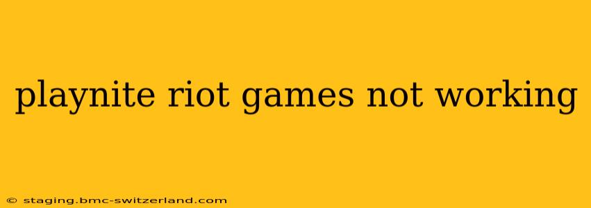 playnite riot games not working