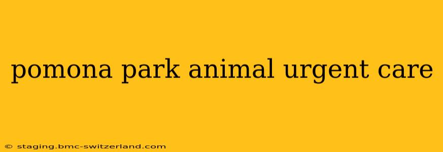 pomona park animal urgent care