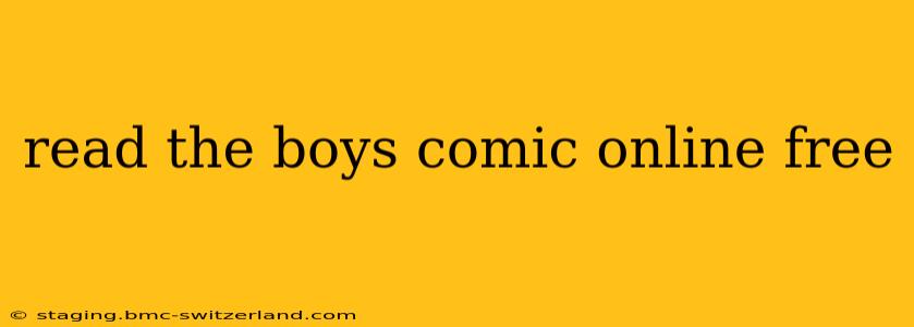 read the boys comic online free