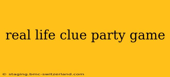 real life clue party game