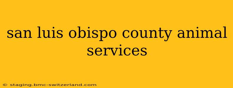 san luis obispo county animal services
