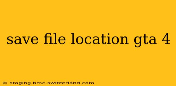 save file location gta 4