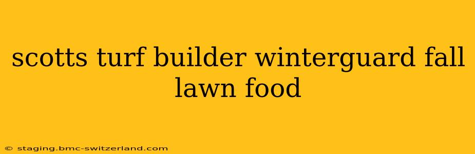 scotts turf builder winterguard fall lawn food