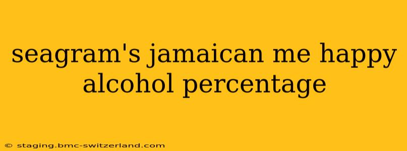 seagram's jamaican me happy alcohol percentage