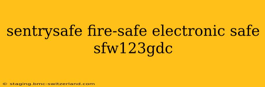 sentrysafe fire-safe electronic safe sfw123gdc