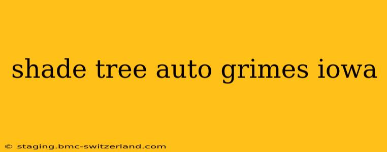 shade tree auto grimes iowa