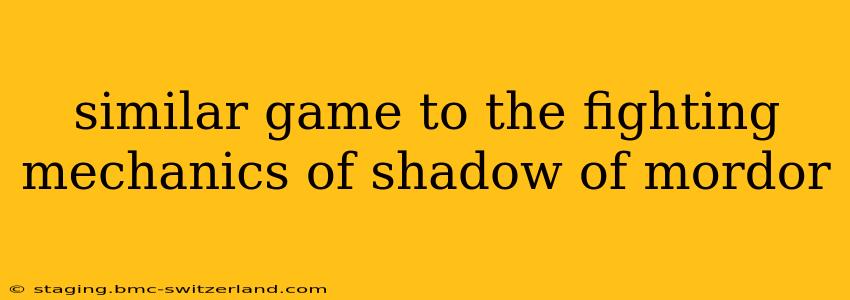 similar game to the fighting mechanics of shadow of mordor