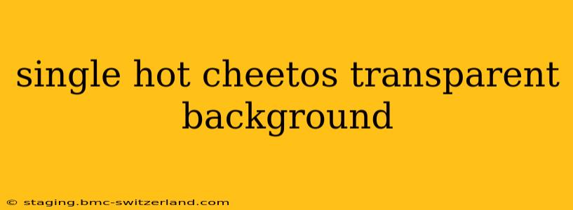single hot cheetos transparent background