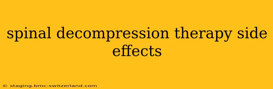 spinal decompression therapy side effects