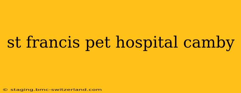 st francis pet hospital camby