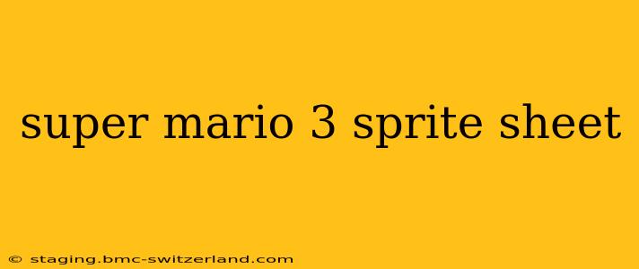 super mario 3 sprite sheet