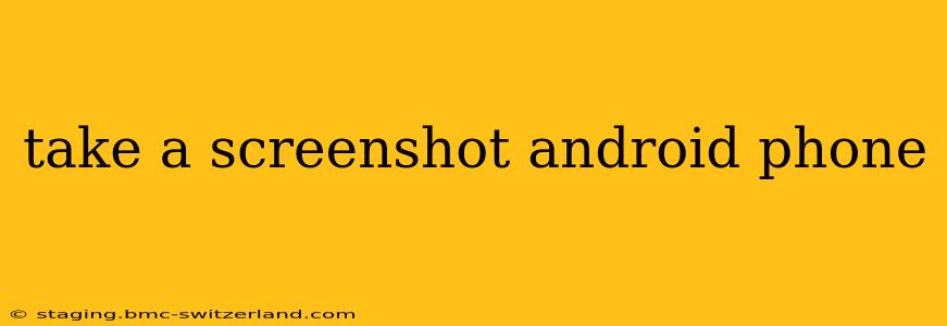take a screenshot android phone