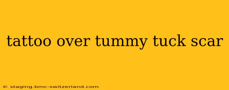 tattoo over tummy tuck scar