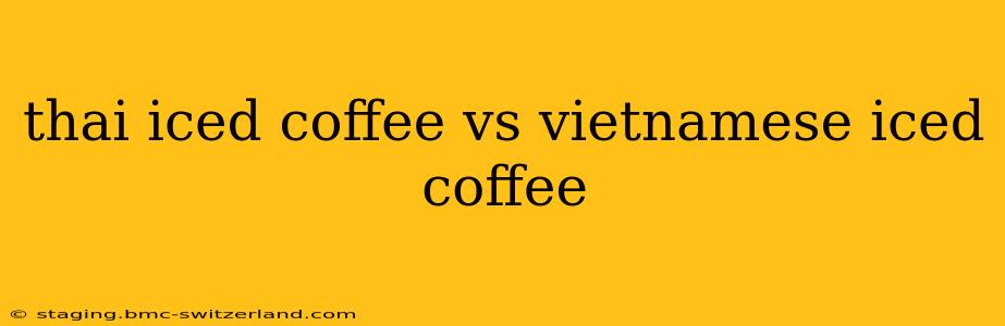 thai iced coffee vs vietnamese iced coffee
