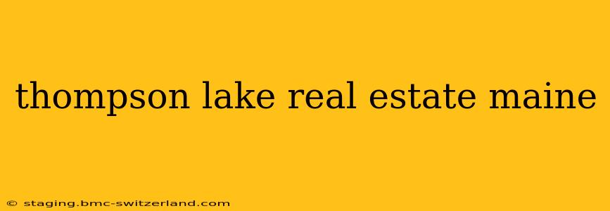 thompson lake real estate maine