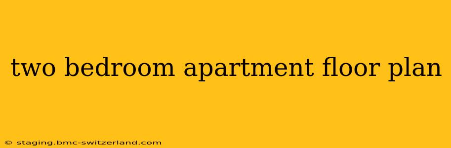 two bedroom apartment floor plan