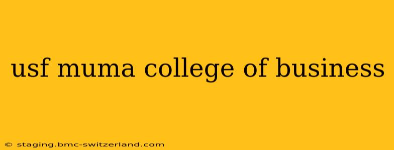 usf muma college of business