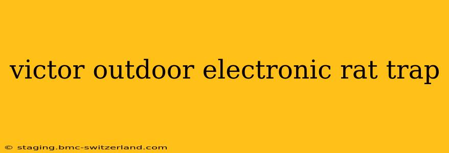 victor outdoor electronic rat trap