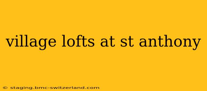 village lofts at st anthony